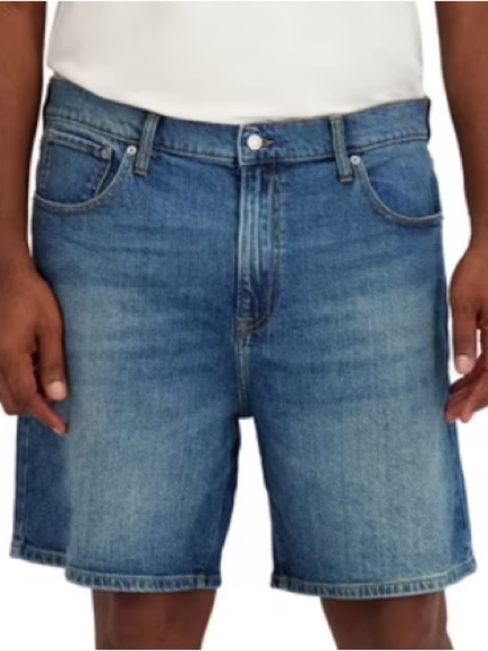 NWT Lucky Brand Men’s Loose Fit Denim Shorts 34 Medium Wash Stretch Jeans Shorts